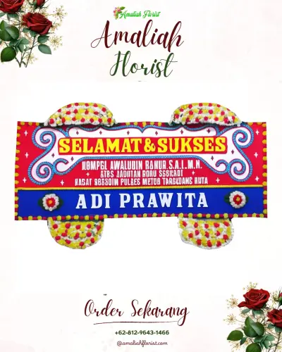 Karangan Bunga Ucapan Selamat di Segalamider